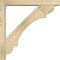 Ekena Millwork Olympic Block Rough Sawn Bracket w/ Offset Brace, Douglas Fir, 4"W x 24"D x 24"H BKT0402X24X24OLY05RDF - alternate 4